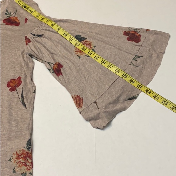 Lucky Brand Women Floral Metallic Bell-Sleeves - Picture 14 of 15